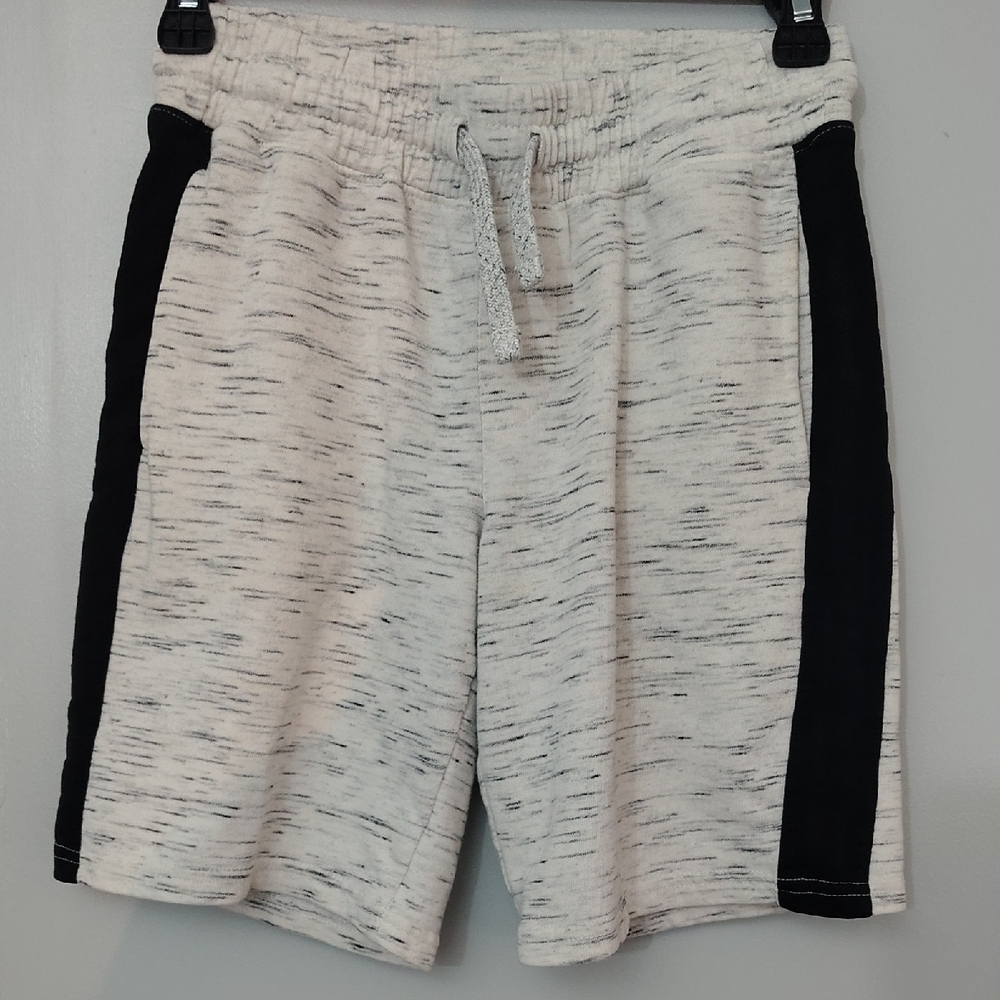 Arizona Jean Co Youth Boy's Black And White Cotton Shorts Size Medium 10/12